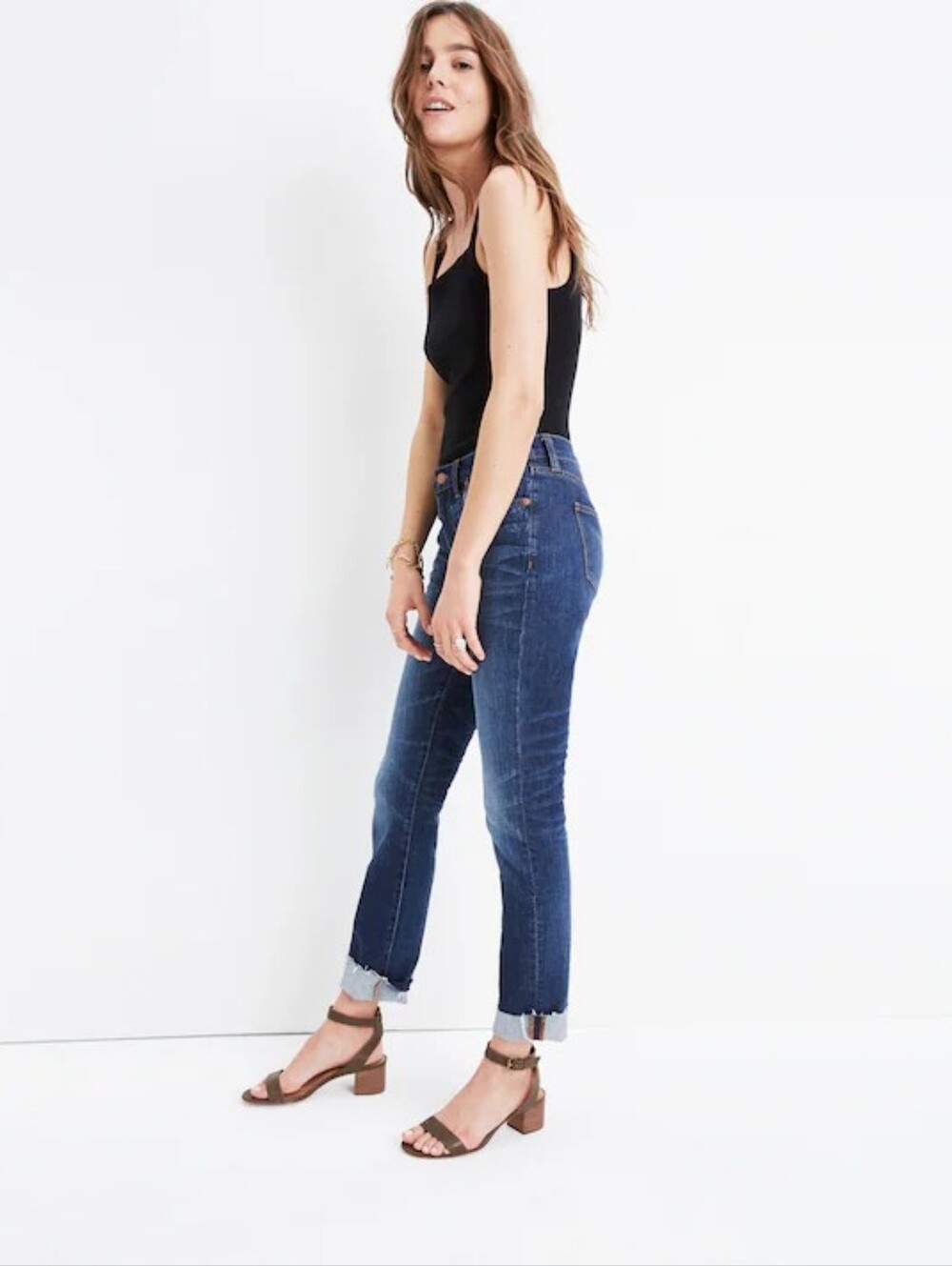 MADEWELL The Slim Boy Jean: Raw Hem Edition Size 28 Straight Leg